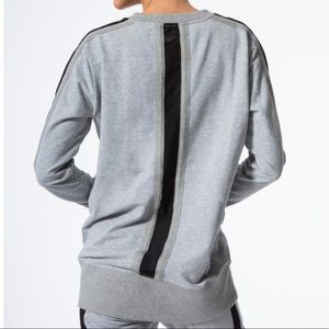 🆕 Blanc Noir gray mesh sweatshirt